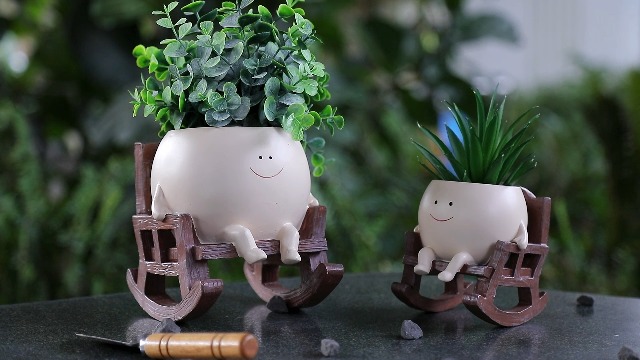 Amazon.com : NINIPAPA Cute Plant Pots Smiley Face Planter Funny